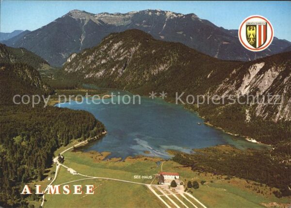 Gruenau Almtal Almsee Fliegeraufnahme