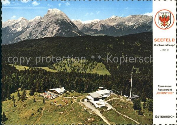 Seefeld Tirol Gschwandtkopf Fliegeraufnahme