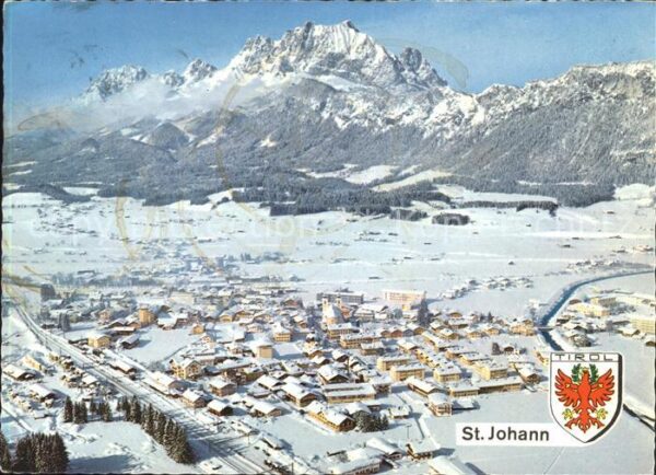 St Johann Tirol Kaisergebirge Fliegeraufnahme