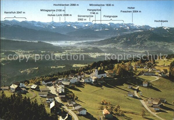 Sulzberg Vorarlberg Bregenzerwald Fliegeraufnahme