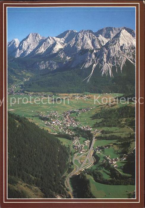 Lermoos Tirol Ehrwald Mieminger Kette Fliegeraufnahme
