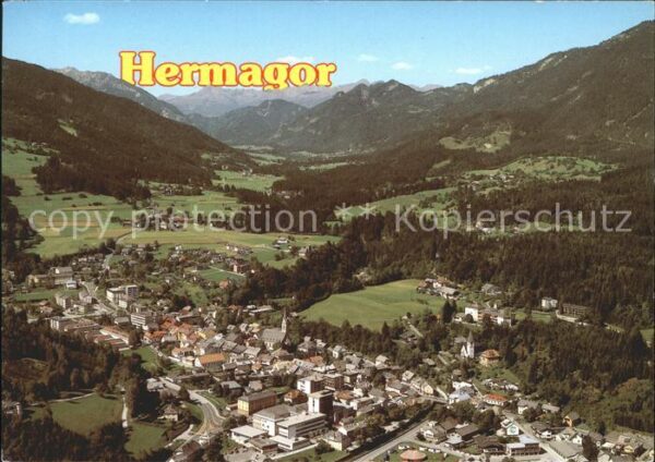 Hermagor Kaernten Gitschtal Fliegeraufnahme