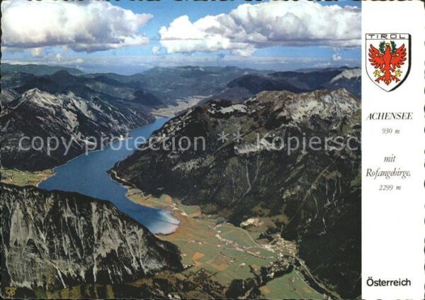 Achensee Rofangebirge Fliegeraufnahme