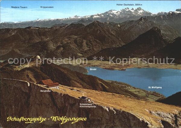 Schafberg-Spitze Wolfgangsee Dachstein Schutzhaus Himmel