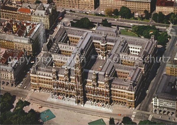 Wien Rathaus Fliegeraufnahme