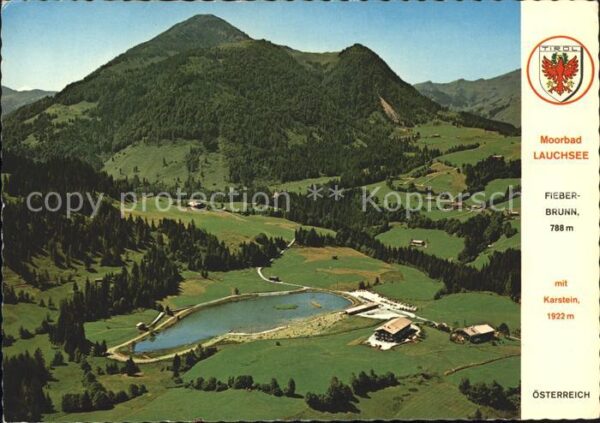 Fieberbrunn Tirol Moorbad Lauchsee Fliegeraufnahme