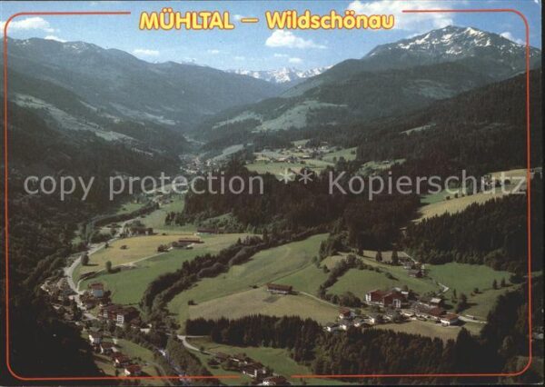 Muehltal Wildschoenau Auffach Kitzbüheler Alpen Fliegeraufnah