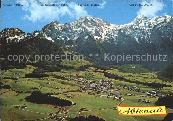 Abtenau Fliegeraufnahme Kar-Alm Tagweide Griesk