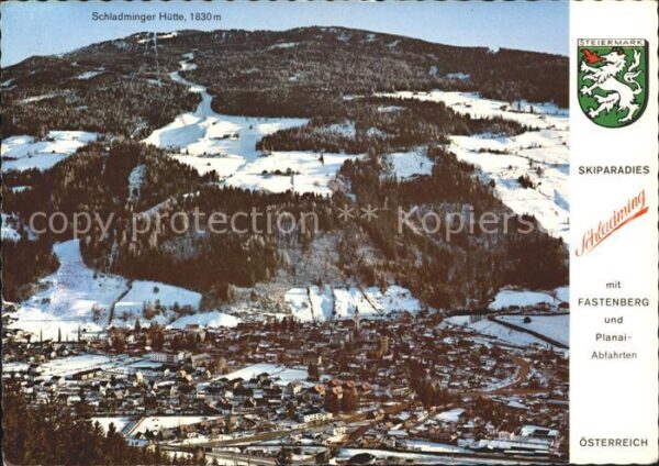 Schladming Obersteiermark Fastenberg Planai-Abfahrten Fliegeraufn