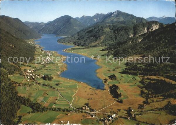 Weissensee Kaernten Fliegeraufnahme