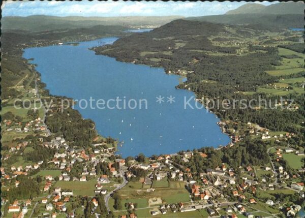 Velden Woerthersee Fliegeraufnahme