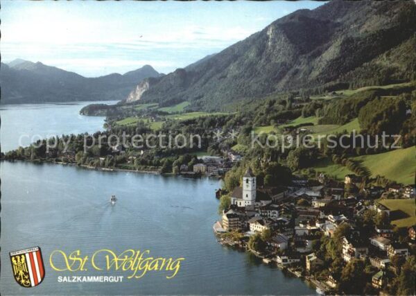 St Wolfgang Wolfgangsee Wolfgangsee Fliegeraufnahme
