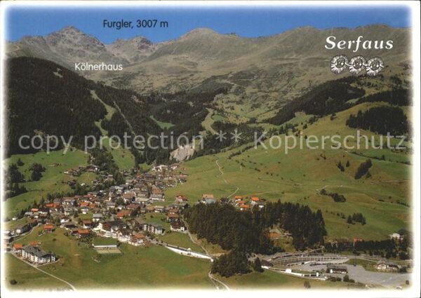 Serfaus Tirol Kölnerhaus Furgler Fliegeraufnahme
