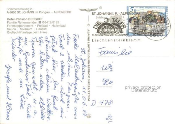 St Johann Pongau Salzburg Hotel-Pension Berghof Fliegeraufnahme – Bild 2
