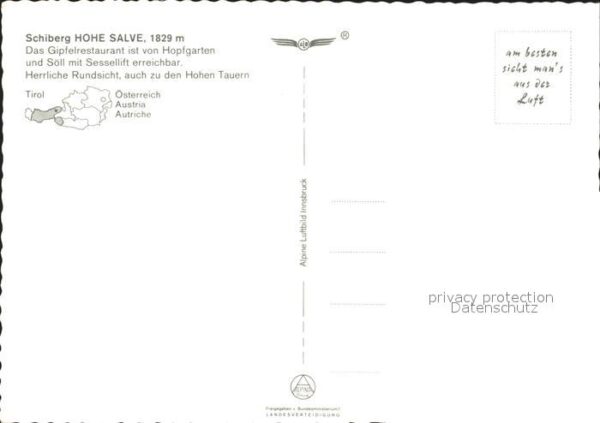 Hohe Salve Gipfelrestaurant Fliegeraufnahme – Bild 2