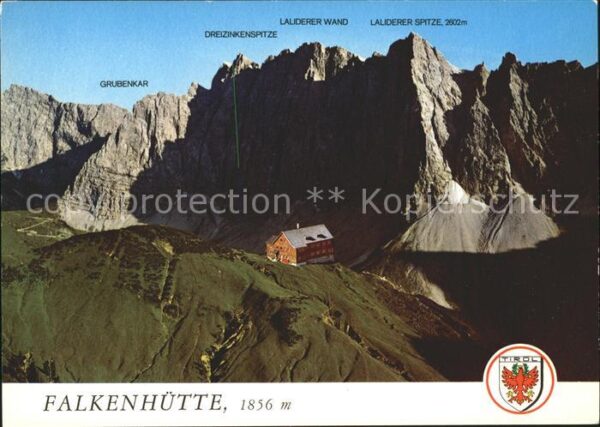 Falkenhuette Hinterriss Karwendel Fliegeraufnahme
