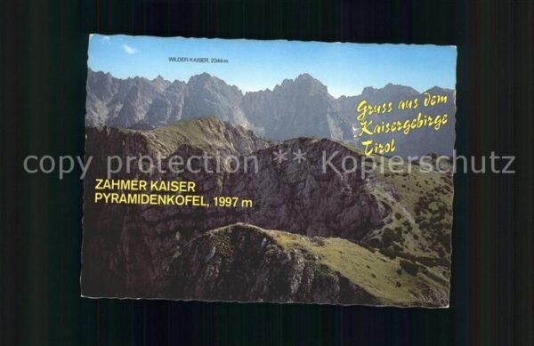 Kaisergebirge Zahmer Kaiser Pyramidenkofel Fliegerauf