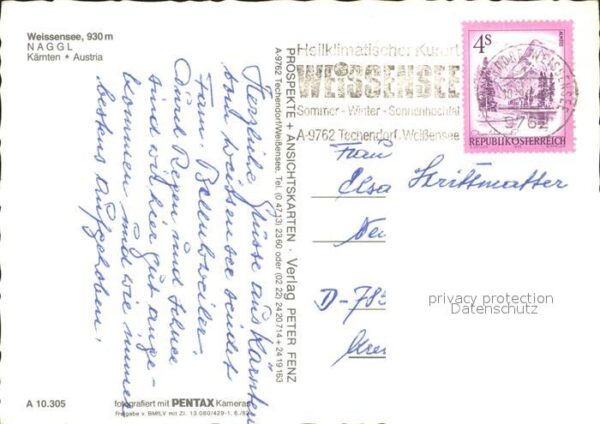 Weissensee Kaernten Naggl Fliegeraufnahme – Bild 2