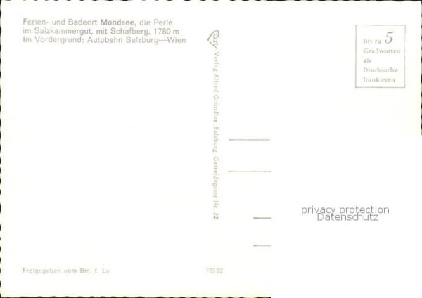 Mondsee Salzkammergut Autobahn Salzburg-Wien Fliegeraufnahme – Bild 2