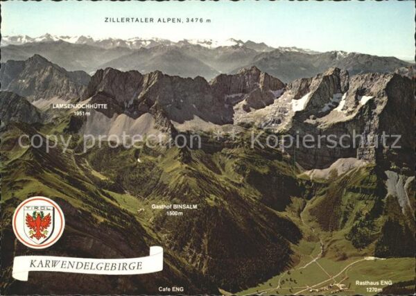 Karwendel Engalm Fliegeraufnahme