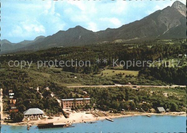 Faak am See Finkenstein Strandhotel Fürst Fliegeraufnahme