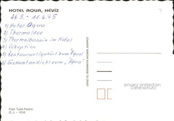 Heviz Hotel Aqua – Bild 2