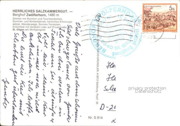 St Gilgen Salzkammergut Berghof Zwölferhorn Seen – Bild 2