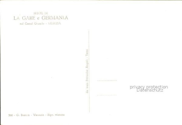 Venezia Venedig Hotel de La Gare e Germania sul Canal G – Bild 2