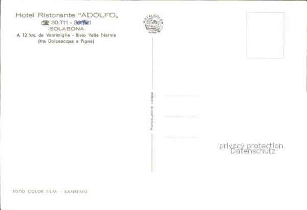 Ventimiglia Liguria Hotel Ristorante Adolfo Isolabona – Bild 2