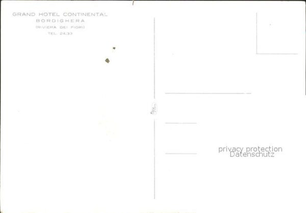 Bordighera Grandhotel Continental – Bild 2