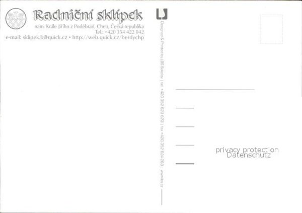 Cheb Eger Restaurant Radnicni Sklipek – Bild 2