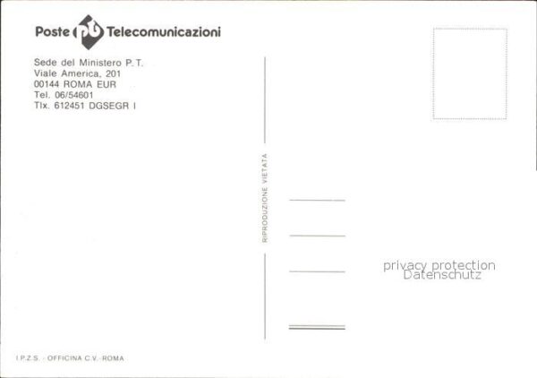 Rom Roma Sede del Ministero P.T. – Bild 2