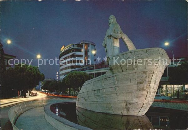 Abano Terme Denkmal Cristoforo Colombo und Hotel Am