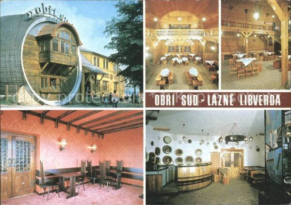 Tschechische Republik Libverda Obri Sud grosses Faß Restauran