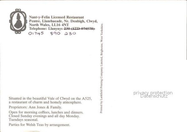 North Wales Nant-y-Felin Licensed Restaurant – Bild 2