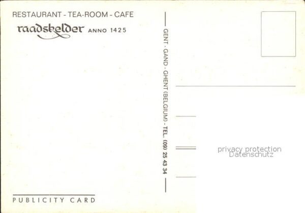 Belgien Restaurant Raadskelder – Bild 2