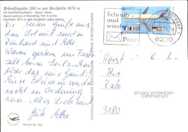 Hochfelln Bergen Bründlingalm Seilbahn – Bild 2