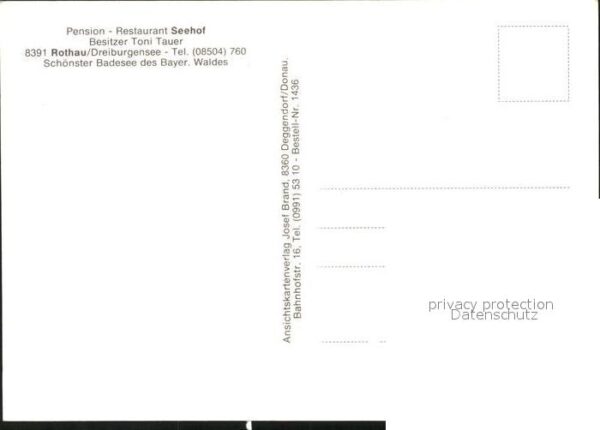 Rothau Tittling Seehof Pension Restaurant am Dreiburgen – Bild 2