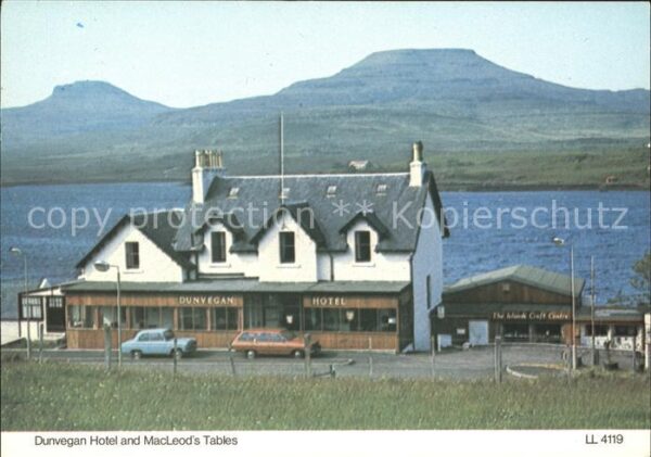 Schottland Dunvegan Hotel and MacLeod`s Tables