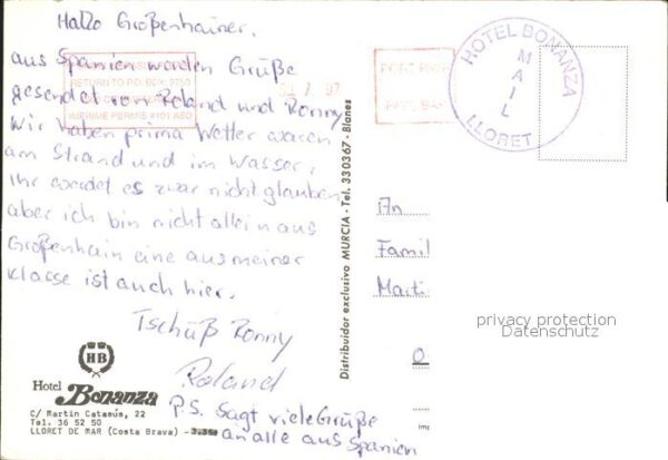 Lloret de Mar Hotel Bonanza – Bild 2