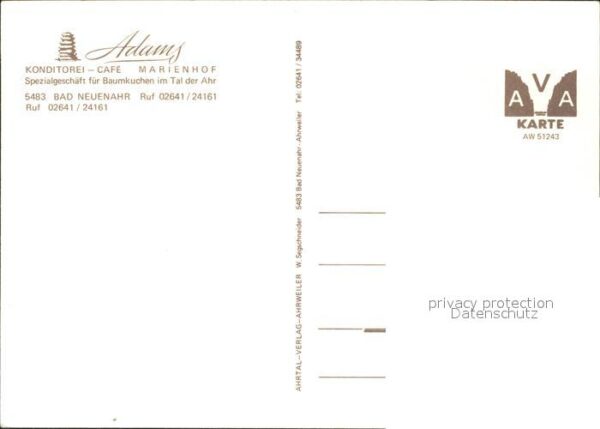 Bad Neuenahr-Ahrweiler Konditorei Cafe Adams Marienhof – Bild 2
