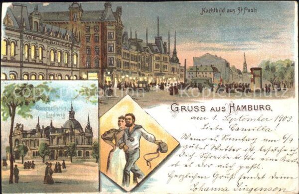Hamburg Concerthaus Ludwig Tanzpaar Nachtbild a