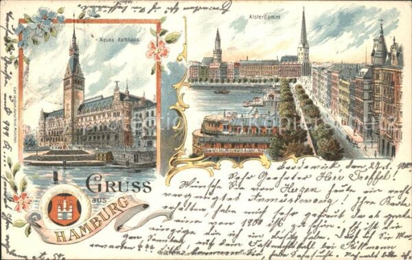 Hamburg Neues Rathhaus Alsterdamm