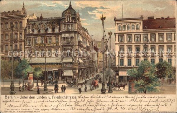 Berlin Unter den Linden mit Friedrichstrasse