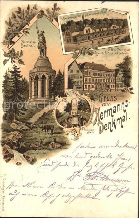 Detmold Hermannsdenkmal Reineckers Gasthof Hote