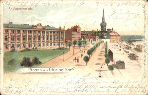 Duesseldorf Rheinpromenade