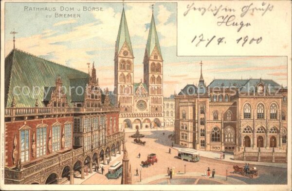 Bremen Rathhaus Dom und Börse