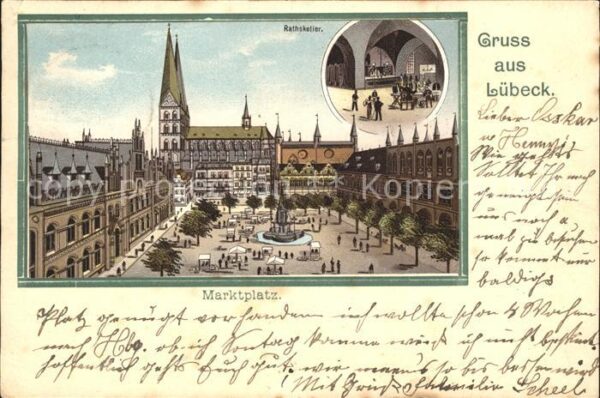 Luebeck Rathskeller Marktplatz