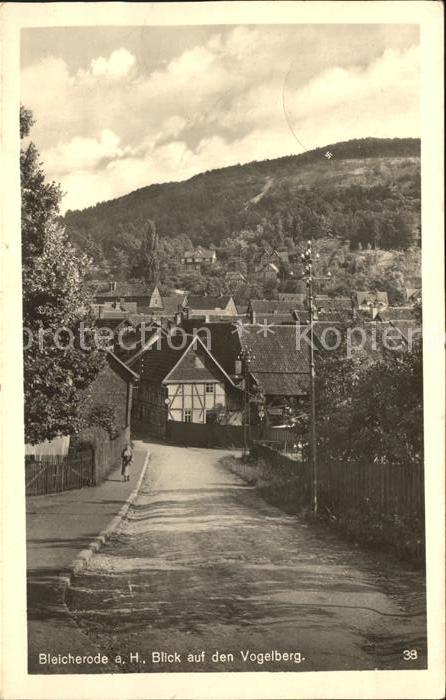 Bleicherode Blick zu Vogelberg