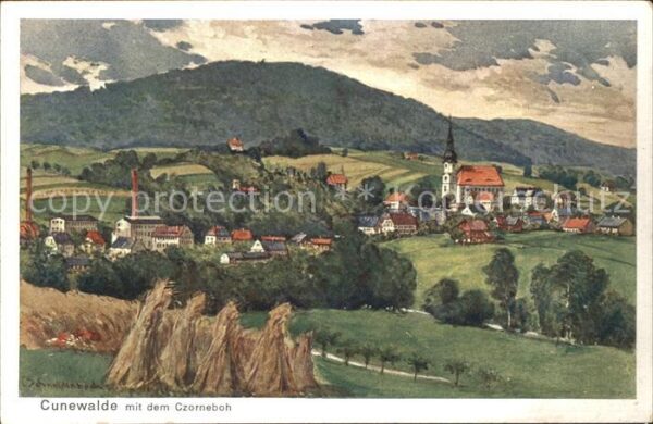 Cunewalde mit dem Cuzorneboh Panorama